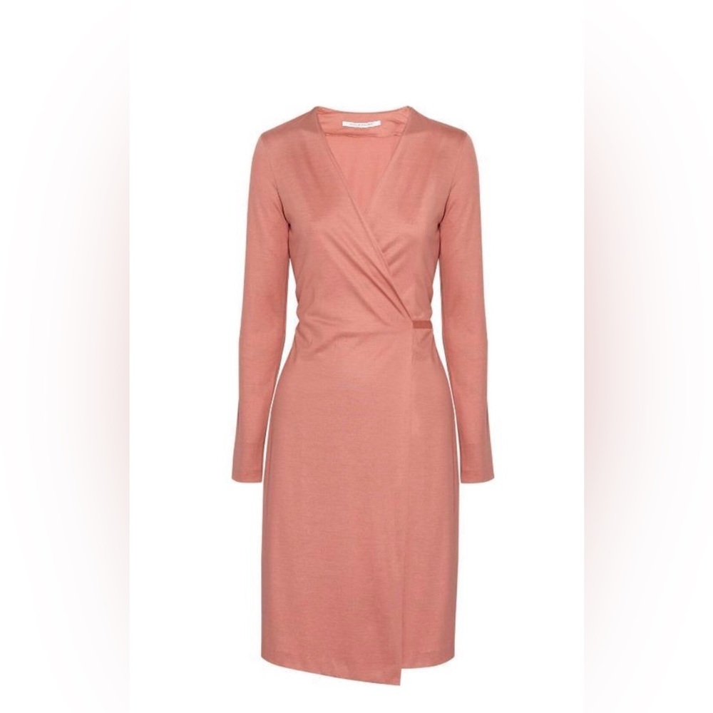 DVF Terrazzo Sorbet Silk/Cot Wrap Dress